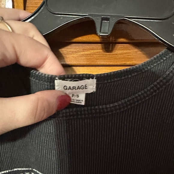 Garage Black Graphic Tank Top - Picture 2 of 3